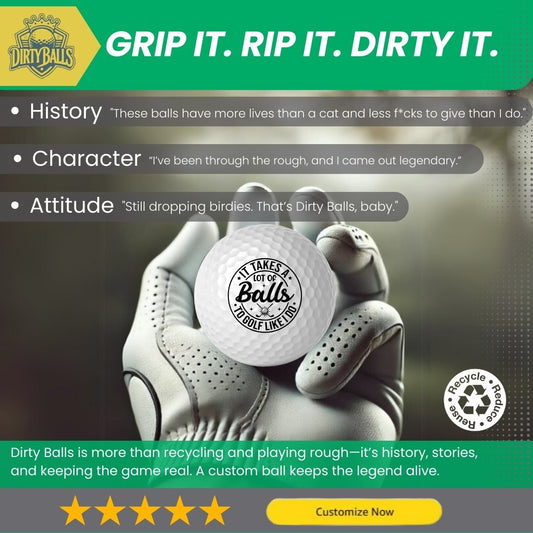 DIRTY BALLS - Titleist Pro V1 ® - Custom Logo Golf Balls
