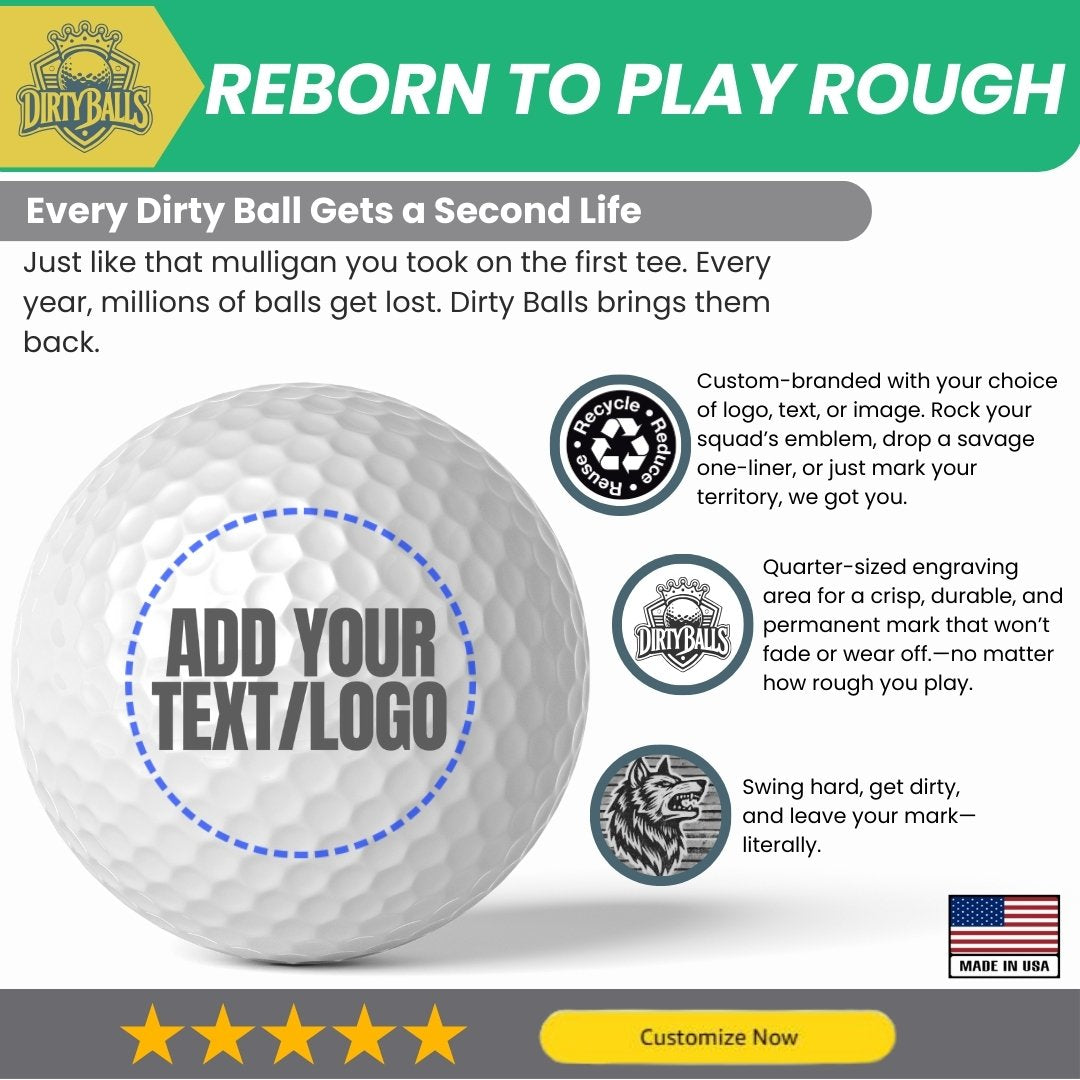 DIRTY BALLS - Titleist Pro V1 ® - Custom Logo Golf Balls